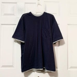 Wolverine - Navy Miter Layered Pocket T-Shirt